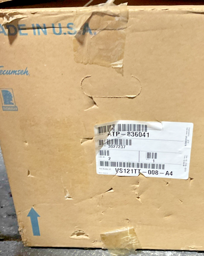 TECUMSEH VS121TT-008-A4 COMPRESSOR 460V 60HZ 2A524-1 R404A 3PH LRA29.5 VSBG49ZXG
