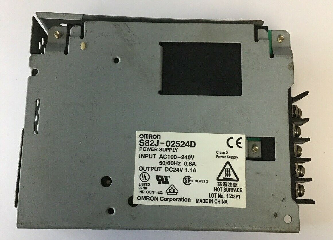 Omron S82J-02524D DC Power Supply 24 VDC 1.1A (BROKEN PLASTIC)