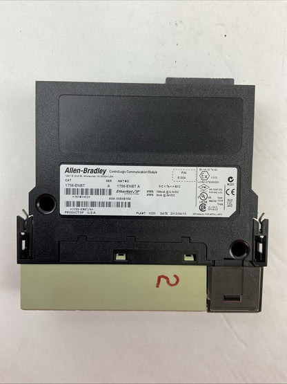 ALLEN BRADLEY 1756-ENBT SER A CONTROLLOGIX COMMUNICATION MODULE