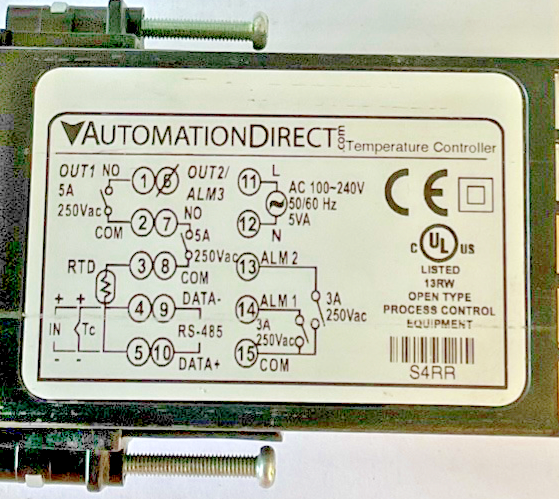 AUTOMATION DIRECT SL4848-RR TEMPERTAURE CONTROLLER 240V 50/60HZ 5VA V1.60