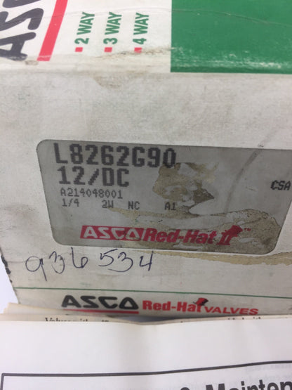 ASCO L8262G90 SOLENOID VALVE