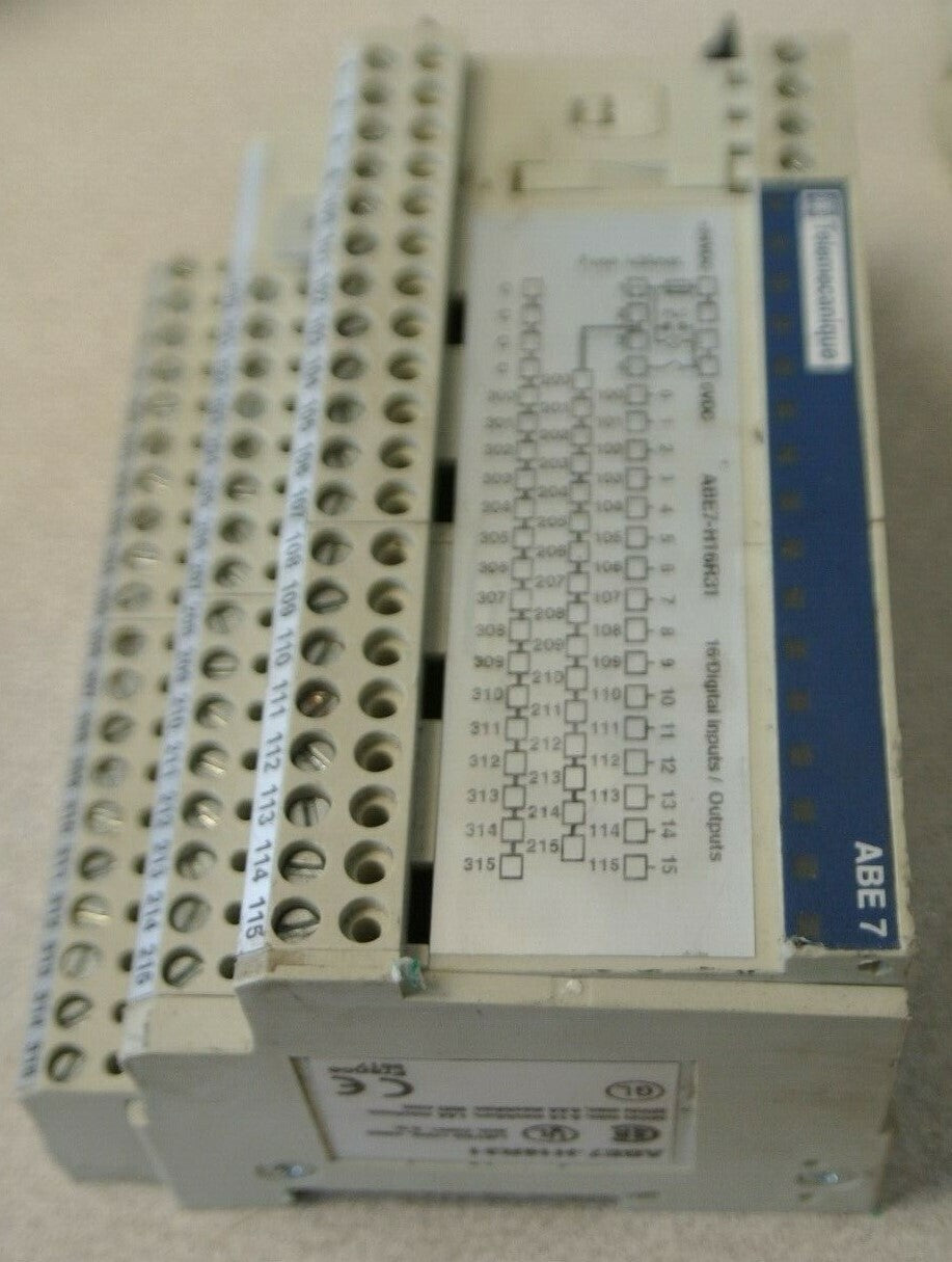 LOT of 5 / TELEMECANIQUE ABE7-H16R31 / TELEFAST 2 INTERFACE MODULES / 16-CHANNEL