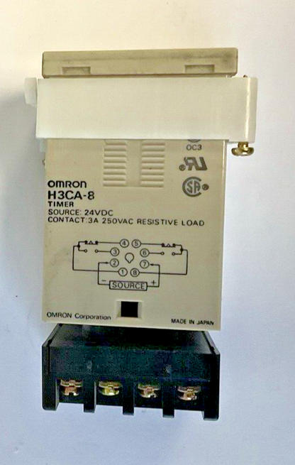 OMRON H3CA-8 TIMER 24VDC 3A 250VAC