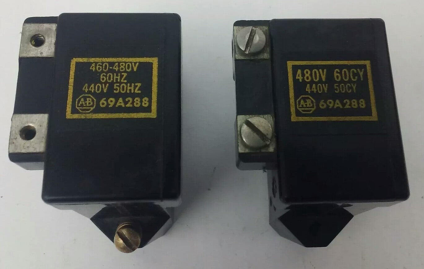 ALLEN BRADLEY 69A288 COIL 480V 60CY 440V 50CY (LOT OF 2)