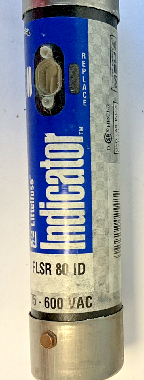 LITTELFUSE FLSR 80 ID INDICATOR FUSE 75-600VAC 80A ***LOTOF2***