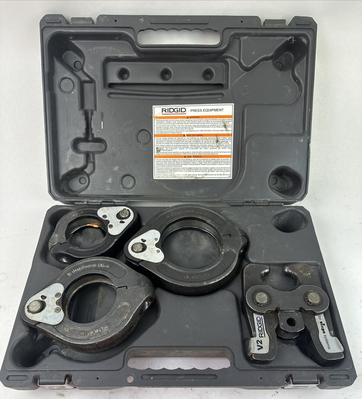 RIDGID XL-C KIT PRESS EQUIPMENT PROPRESS 2-1/2, 3 & 4 RING