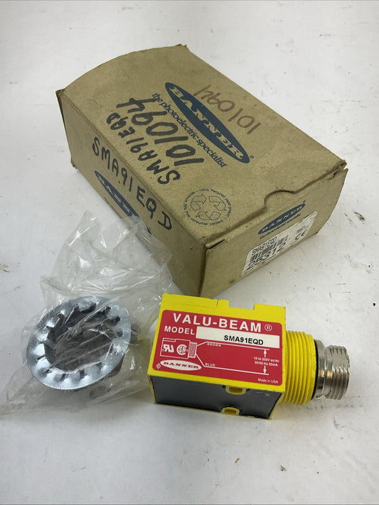BANNER SMA91EQD 10-250VAC PHOTOELECTRIC SENSOR