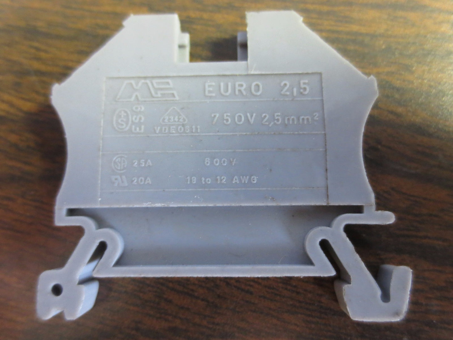 EURO 2.5 TERMINAL BLOCKS - GRAY - LOT of 10 - EURO 2,5 - MORSETTITALIA