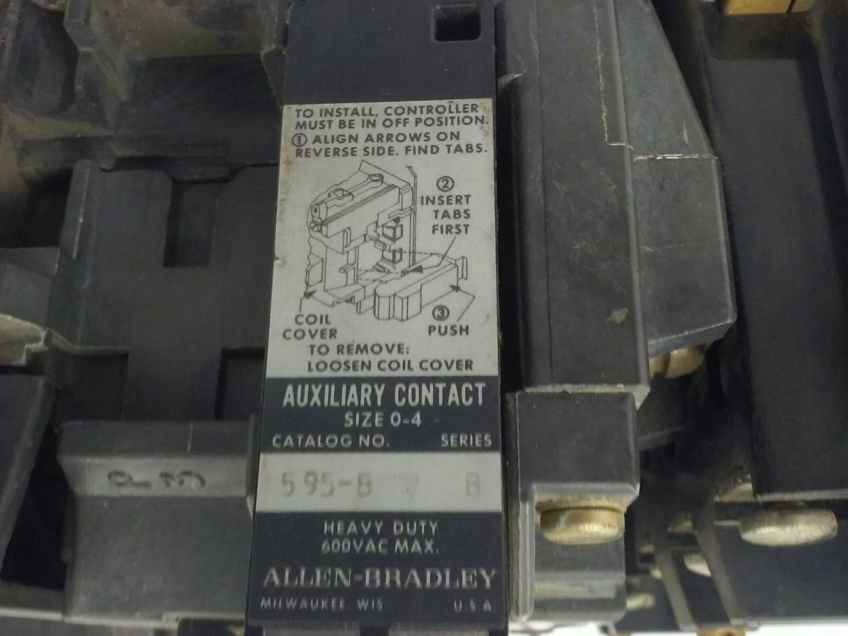 ALLEN BRADLEY, 520E-BOD , SER. C, REVERSING STARTER, SIZE 1, 600V, 120V COIL