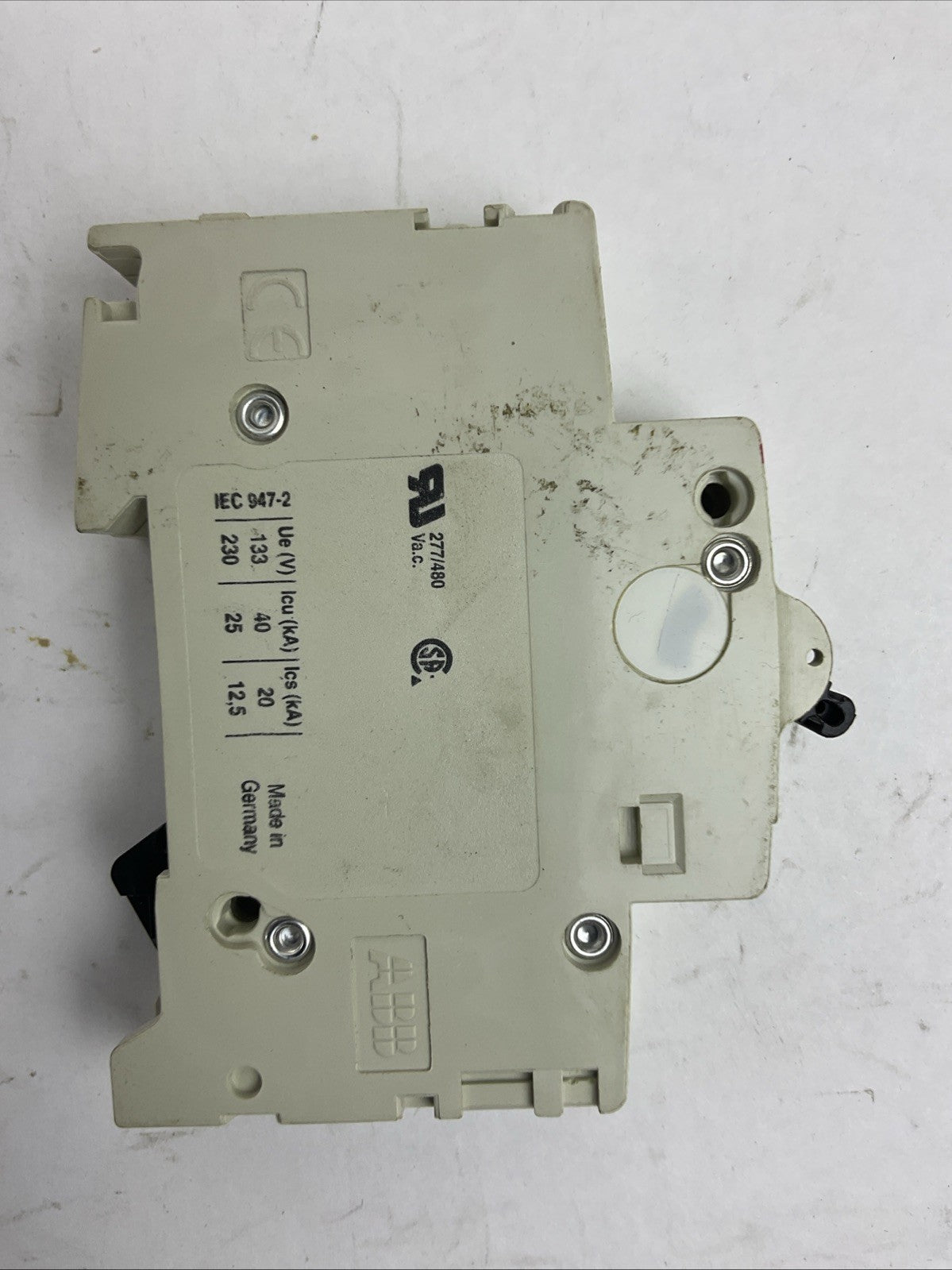 ABB S201P-K4A 230/400VAC 4A 1POLE CIRCUIT BREAKER