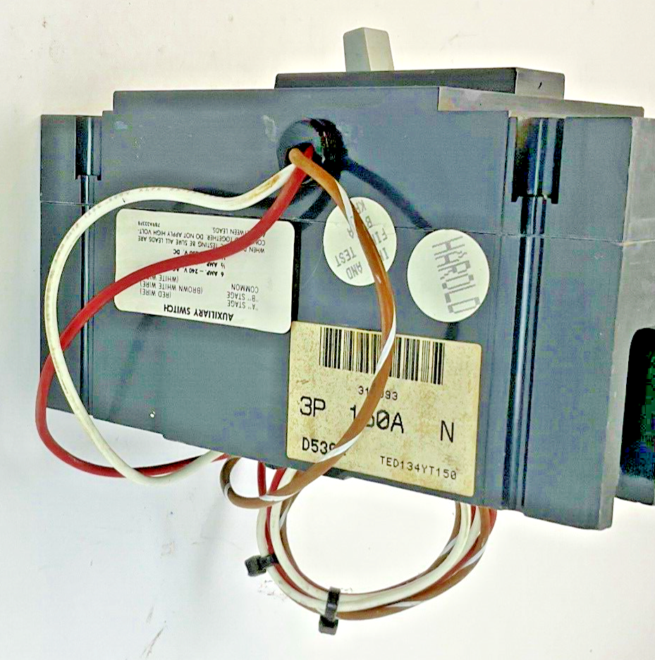 GE TED134YT150 CIRCUIT BREAKER 150A 480VAC 250VDC 3POLE