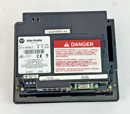 ALLEN-BRADLEY - 2711-T6C9L1 SER. B FRN: 4.43 - PANELVIEW 600 - 6" TOUCHSCREEN