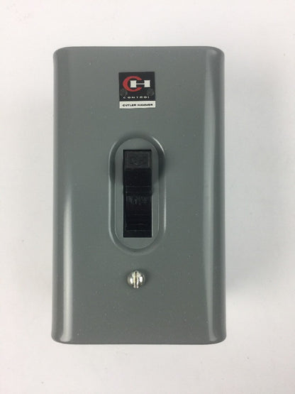 CUTLER HAMMER 9101H74 MANUAL STARTER 1 PHASE 115/230 VOLTS NEMA 1 1 HP MAX 1