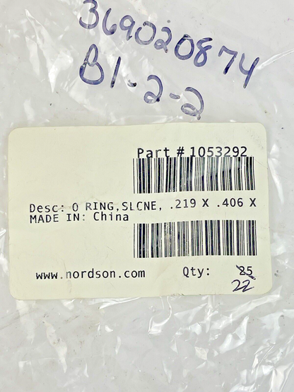 NORDSON *LOT OF 22* 1053292 O-Ring FOR PRODIGY POWDER TRANSFER PUMP REPAIR/MAINT