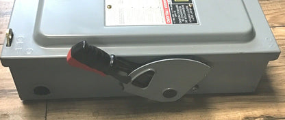 SQUARE D HU361 SAFETY SWITCH SER.F1 30A  NON FUSIBLE TYPE1 600VAC/VDC 30HP