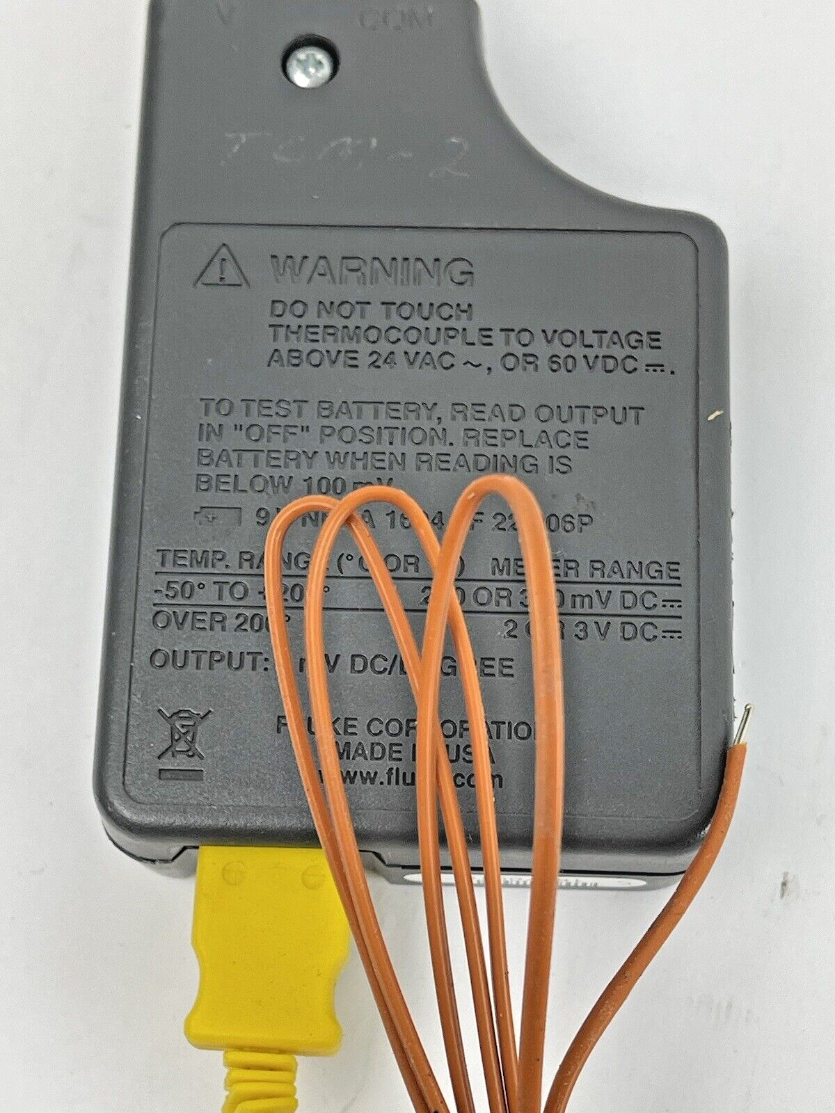 FLUKE - 80TK - THERMOCOUPLE MODULE - THEMOCOUPLE CONVERTER WITH K-TYPE THERMOCOU