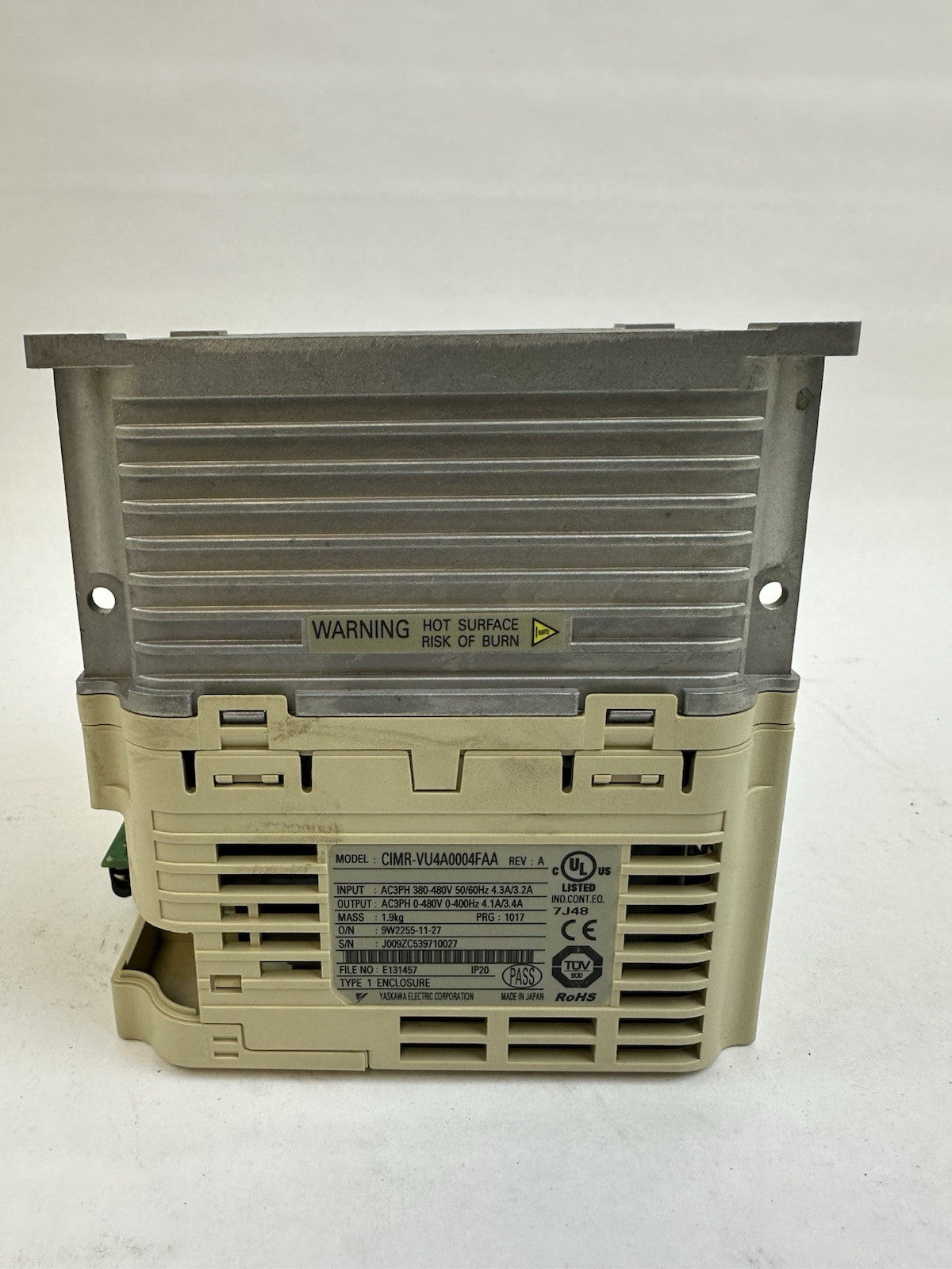 MAGNETEK IMPULSE DRIVE G+ MINI 4003-G+M CIMR-VU4A0004FAA REV A 480V
