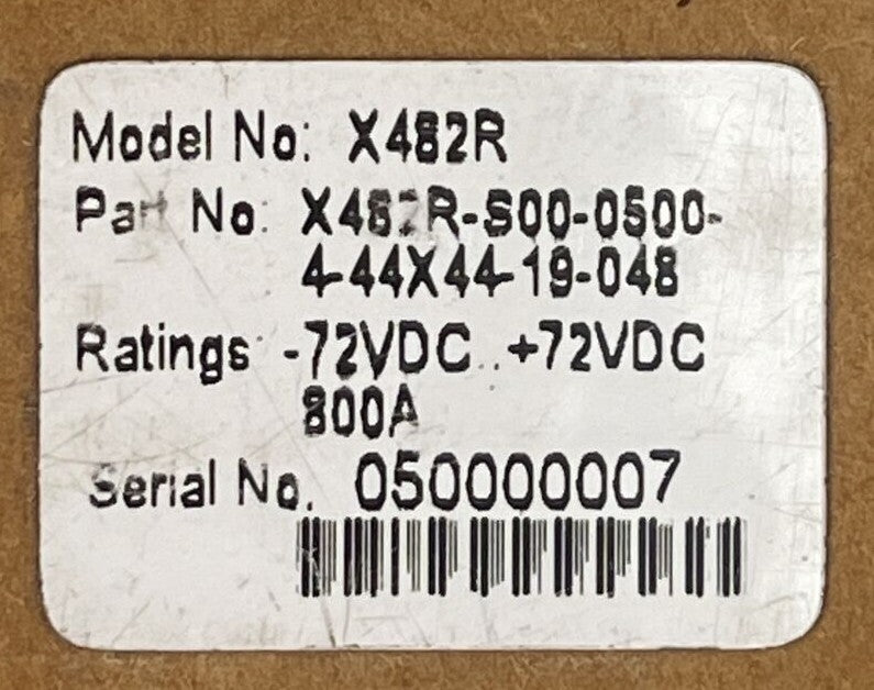 ETA X482R-S00-0500-4-44X44-19-048 COMPACT POWER DISTRIBUTION -72VDC..+72VDC 800A