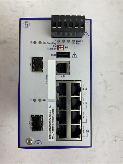 HIRSCHMANN RS30-0802O6O6SDAP RAIL SWITCH SW REL 09.1.00
