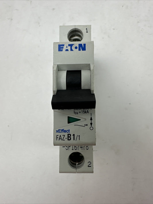 EATON FAZ-B1/1-SP CIRCUIT BREAKER 1A 230/400VAC 240/415VAC 1POLE