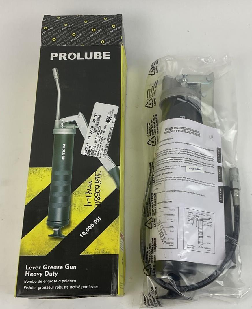 PROLUBE  78815917 18" FLEX  LEVER GREASE GUN HEAVY DUTY