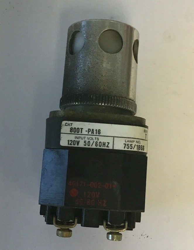 ALLEN BRADLEY 800T-P16 SER.T WHITE PUSH BUTTON 120V 50/60HZ, 755/1866 LAMP