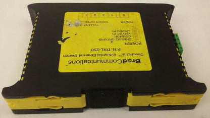 BRAD COMMUNICATIONS ETHERNET SWITCH - P/N DRL250, DRL-250, 24VDC, 2.16 WATTS