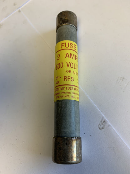 Economy Fuse RFS2 2A 600V Fuse "Lot of 10"
