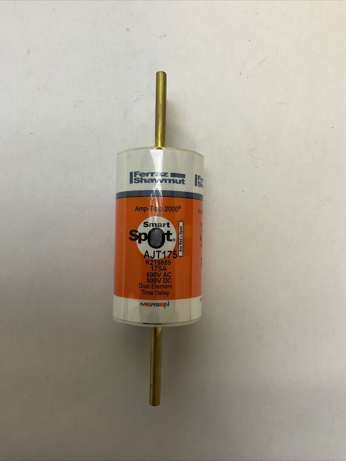 FERRAZ SHAWMUT AJT175 SMART SPOT AMP-TRAP 2000 175A 600VAC 500VDC DUAL ELEMENT