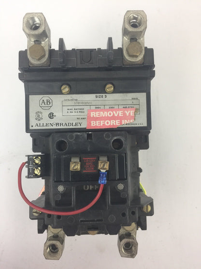 ALLEN BRADLEY 500F-D0D920 AC CONTACTOR 115-120V 60HZ 110V 50HZ SIZE 3 90 AMP