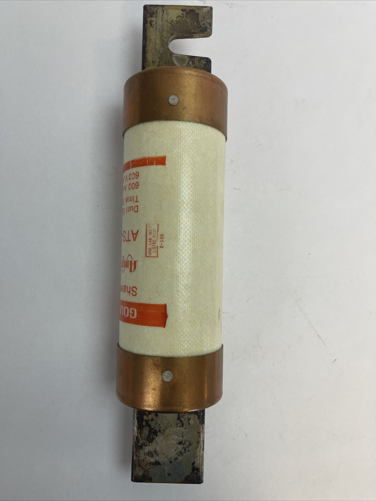 GOULD SHAWMUT ATS-DE600R AMP-TRAP DUAL ELEMENT TIME DELAY FUSE 600VAC 600AMP
