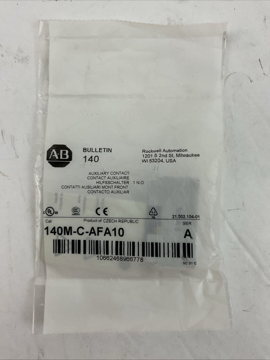 ALLEN BRADLEY 140M-C-AFA10 SER A AUXILIARY CONTACT
