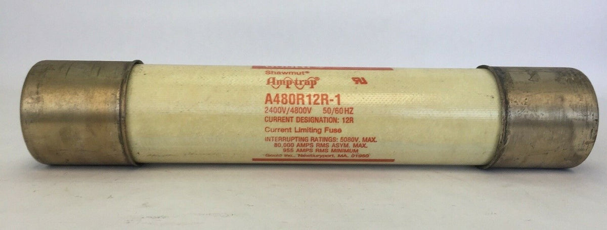 GOULD SHAWMUT AMP-TRAP A480R12R-1 2400/4800V 50/60HZ CURRENT LIMITING FUSE