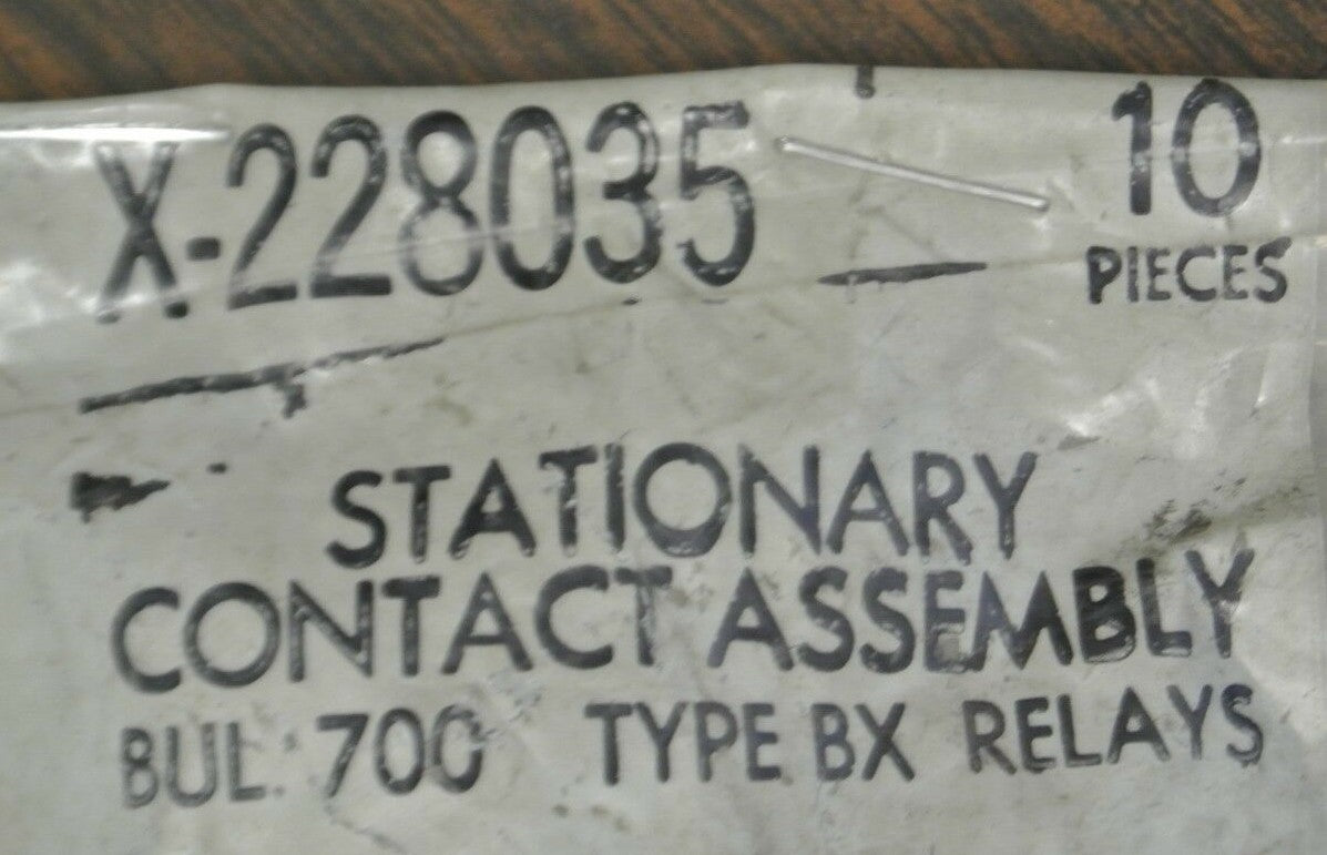 BAG of 10 / ALLEN-BRADLEY X-228035 STATIONARY CONTACT ASSEMBLY / NEW SURPLUS