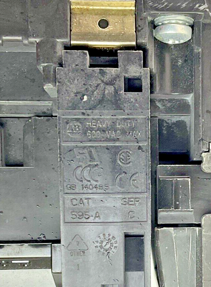 ALLEN-BRADLEY  500F-COD930 STARTER SER. C SIZE 2 W/ 595-A SER.C- HEATERS VARY
