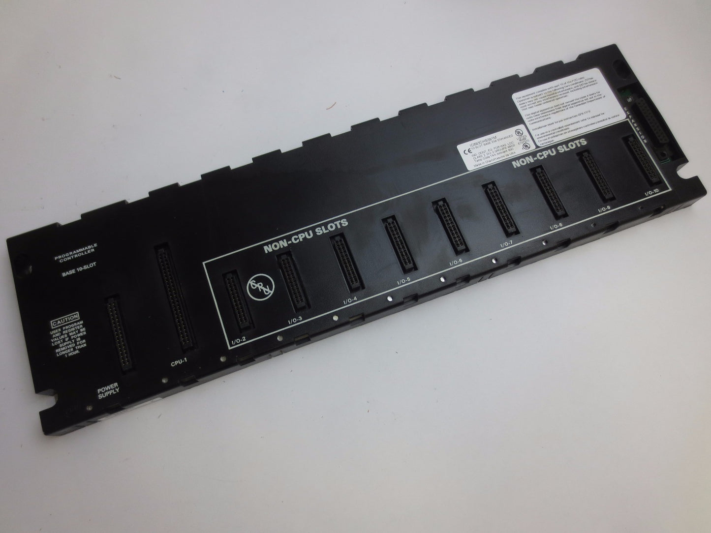 GE FANUC IC693CHS391M BASE 10-SLOT for PROGRAMMABLE CONTROLLER  EMI ENHANCED