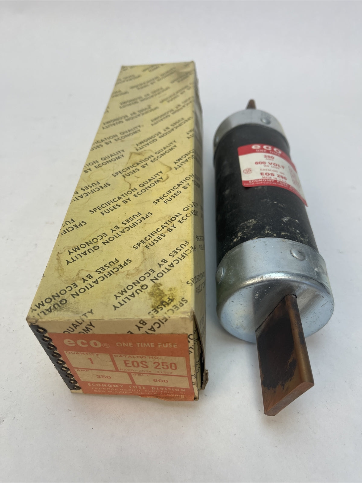 ECONOMY EOS250 ECO ONE TIME FUSE 250AMP 600VAC