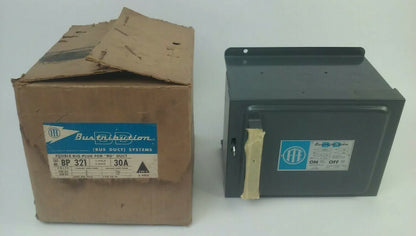 ITE BULLDOG BP321 FUSIBLE BUS PLUG BD DUCT 3PH 240V 30A 7.5HP