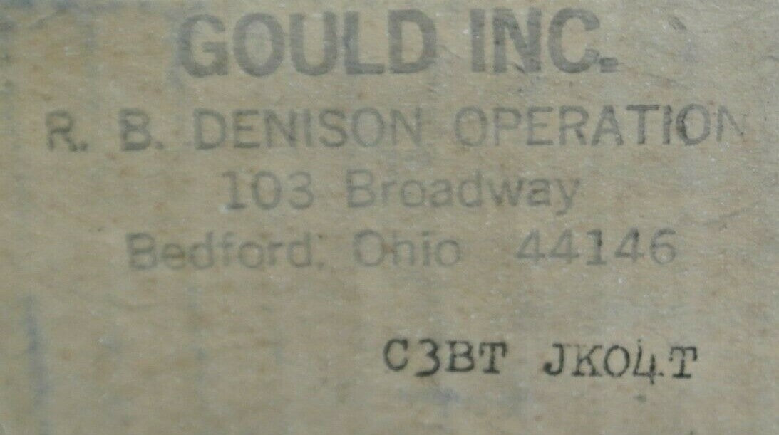 GOULD / R.B. DENISON C3BT-JK04T LIMIT SWITCH / NEW SURPLUS