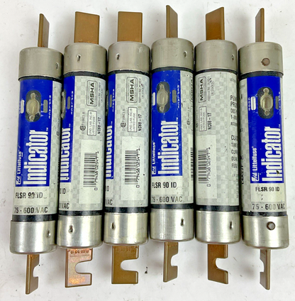 LITTELFUSE FLSR 90 ID INDICATOR FUSE 75-600VAC 90A ***LOTOF6***