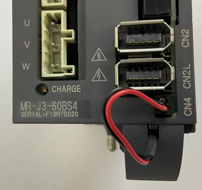 MITSUBISHI MR-J3-60BS4 600W SERVO DRIVE 1.4A 323V 1.5A  STRIPPED GROUND SCREW