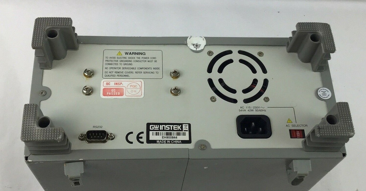 GWINSTEK FUNCTION GENERATOR GFG-3015 115/230VAC 54VA 42W 50/60HZ