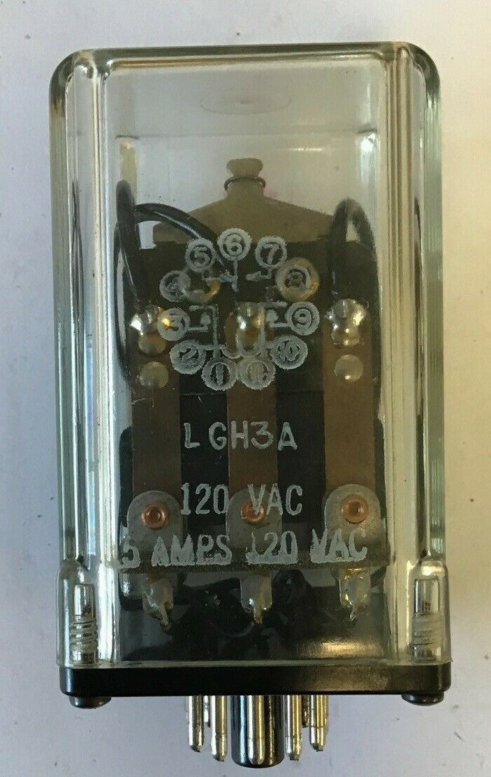 G. GENERAL ELECTRO LGH3A RELAY 120VAC 15A