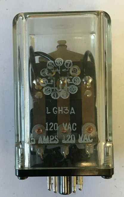 G. GENERAL ELECTRO LGH3A RELAY 120VAC 15A