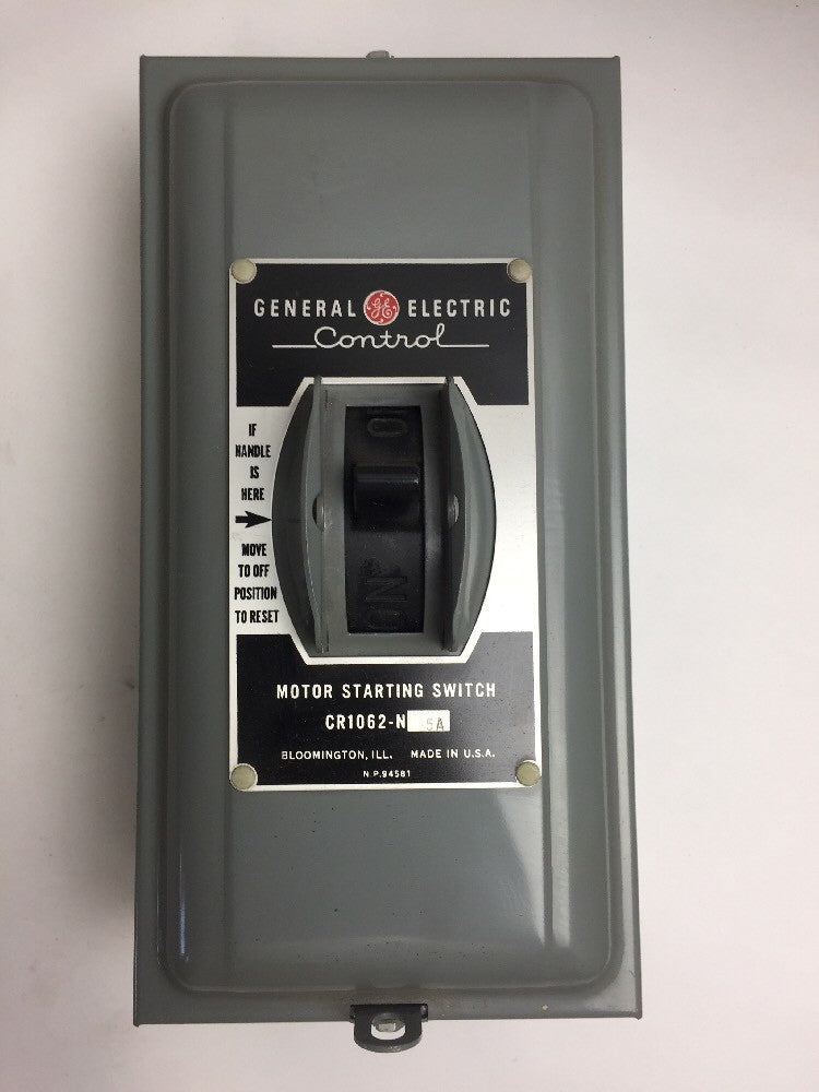 GE CR1062N5A MANUAL STARTER 1 1/2 HP 110V, 3 HP 220V, 5 HP 440-600V, 25-60 CY