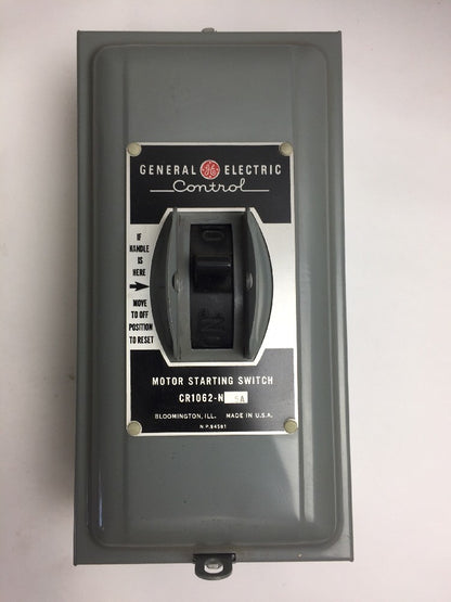 GE CR1062N5A MANUAL STARTER 1 1/2 HP 110V, 3 HP 220V, 5 HP 440-600V, 25-60 CY