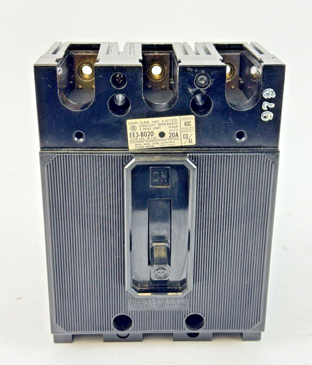 ITE / SIEMENS - EE3-B020 - MOLDED CASE CIRCUIT BREAKER - 3 POLE/20A/240 VAC