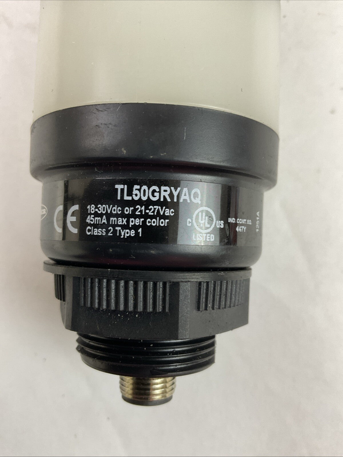 BANNER TL50GRYAQ LIGHT TOWER 18-30VDC OR 21-27VAC 45mA CLASS 2 TYPE 1