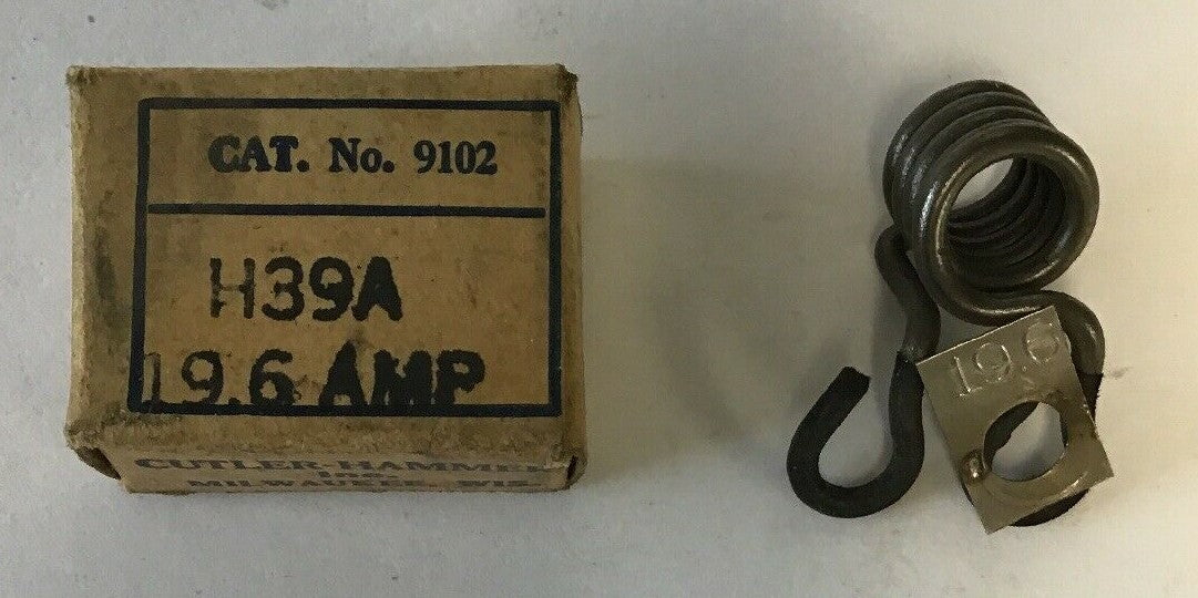 CUTLER HAMMER 9102 H39A  19.6AMP HEATER****LOTOF4****