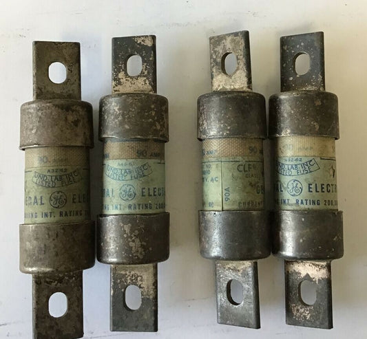 GENERAL ELECTRIC GF8B90 CURRENT LIMITNG FUSE 600VAC 90A  CLASS J***LOTOF4***